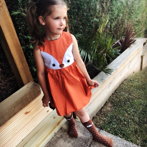 Fox Dress 🦊 and Knee High Set - Picture 2 of 7